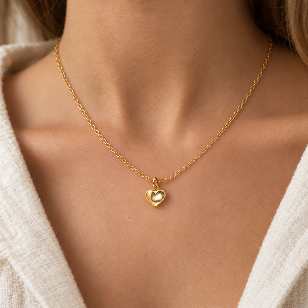 Collar Corazón en Oro