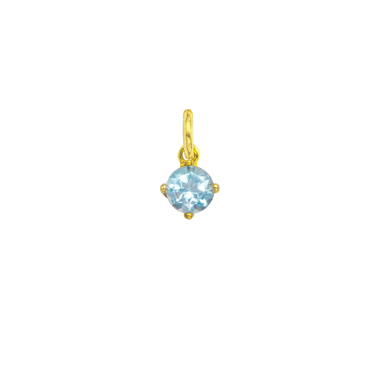 Charm Zircone Acquamarina in Oro in Oro giallo | Facco Gioielli