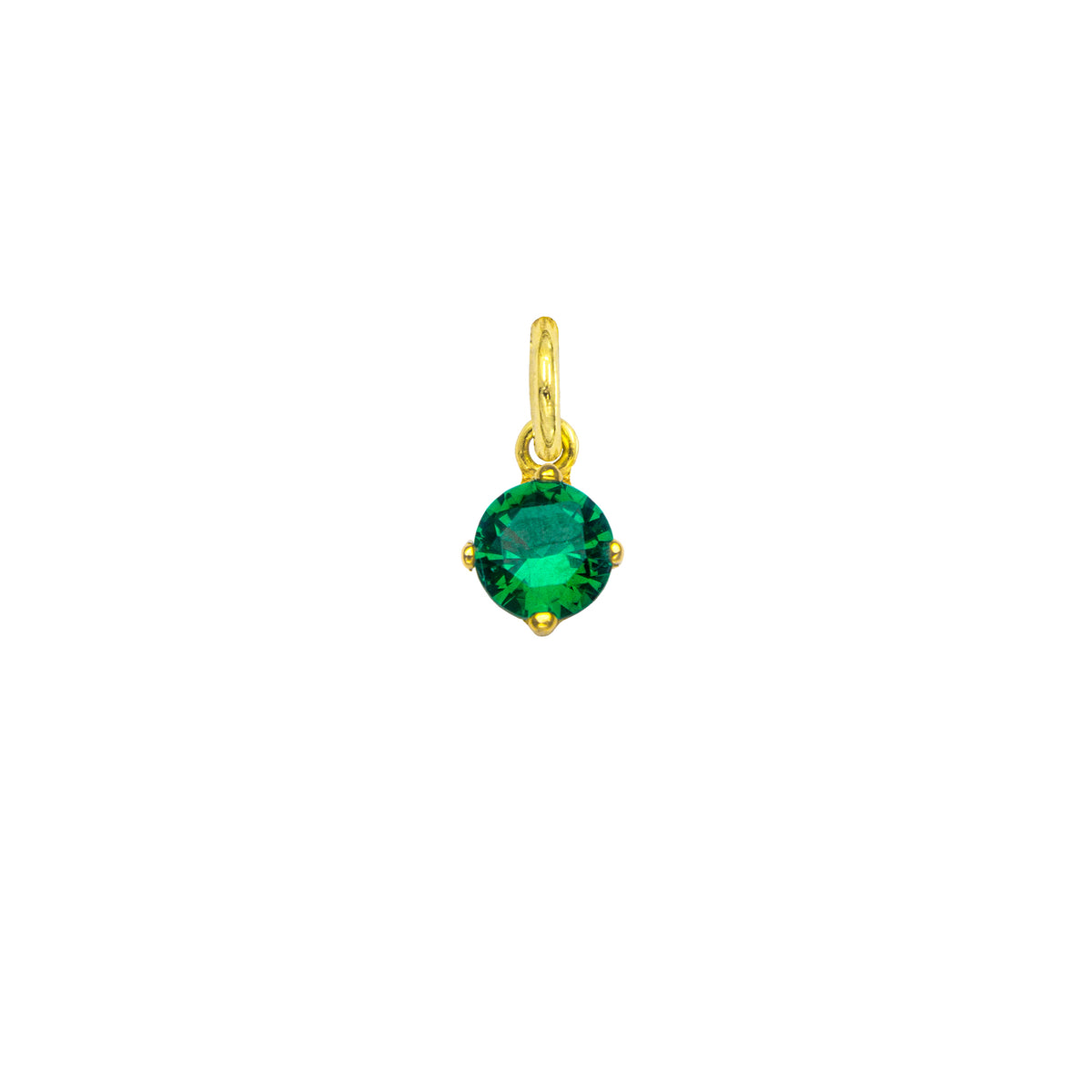 Charm Zircone Smeraldo in Oro in Oro giallo | Facco Gioielli