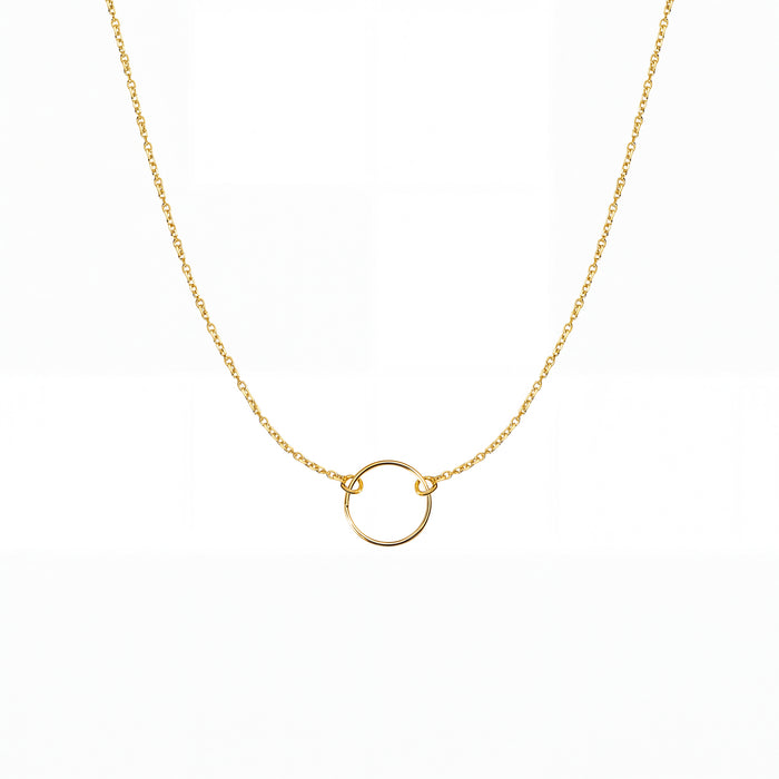 Collana con Ovale in Oro Giallo