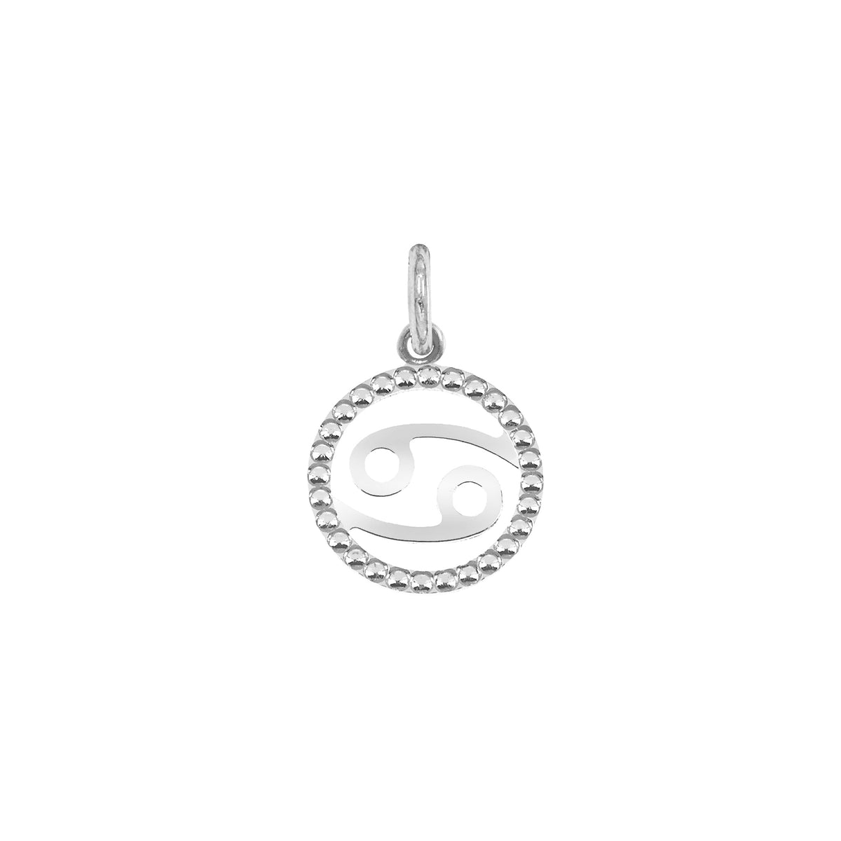 Charm Signo Zodiacal de Oro Cancro Oro Bianco