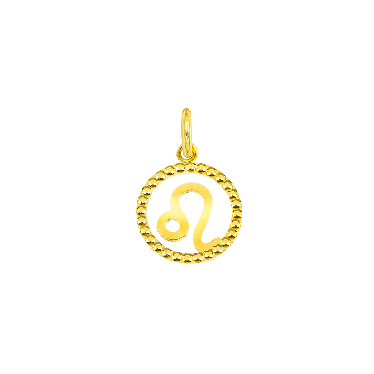 Charm Signo Zodiacal de Oro Leone Oro Giallo