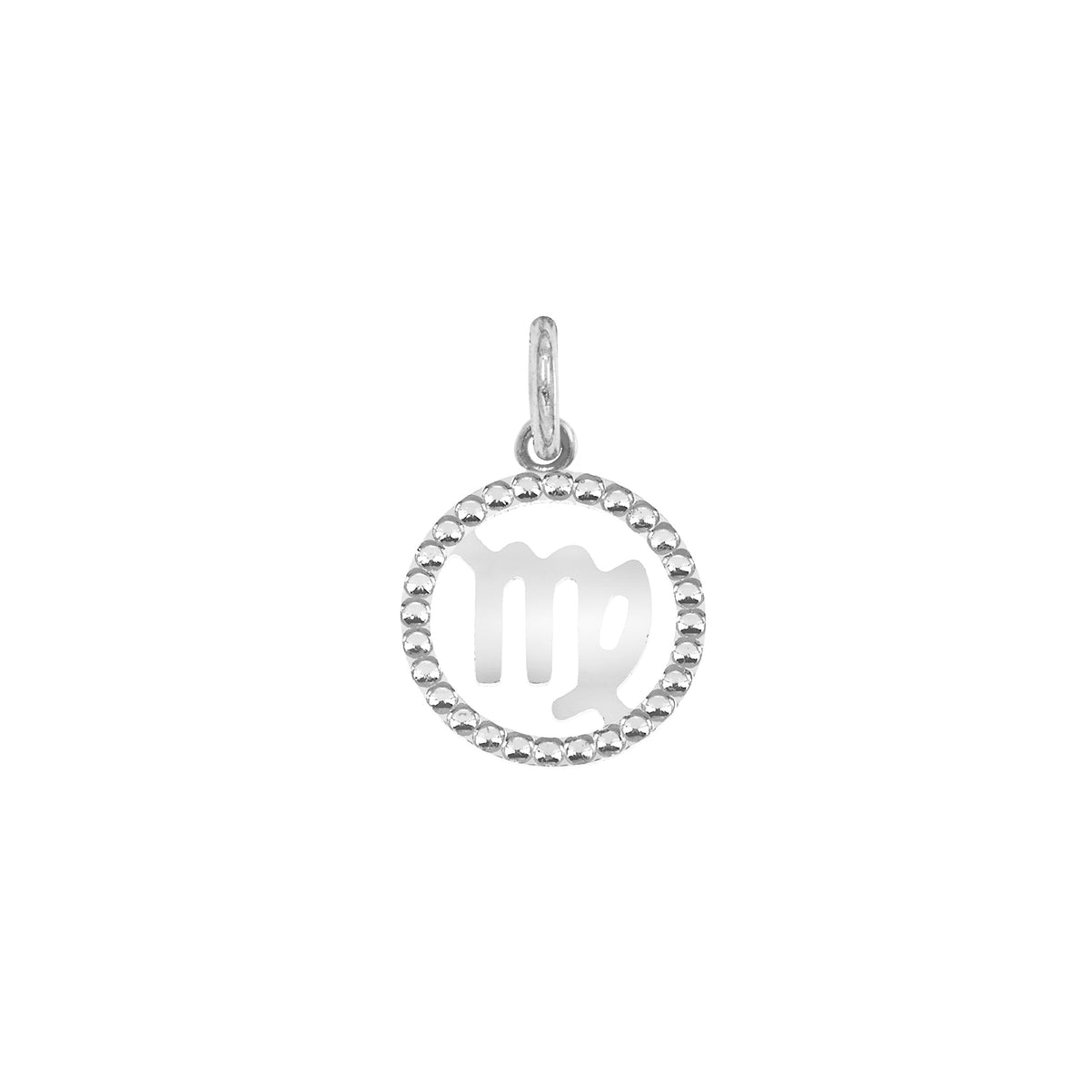 Charm Signo Zodiacal de Oro Vergine Oro Bianco