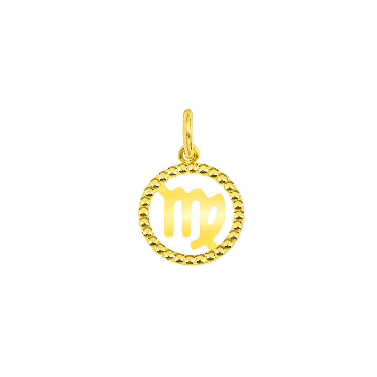 Charm Signo Zodiacal de Oro Vergine Oro Giallo