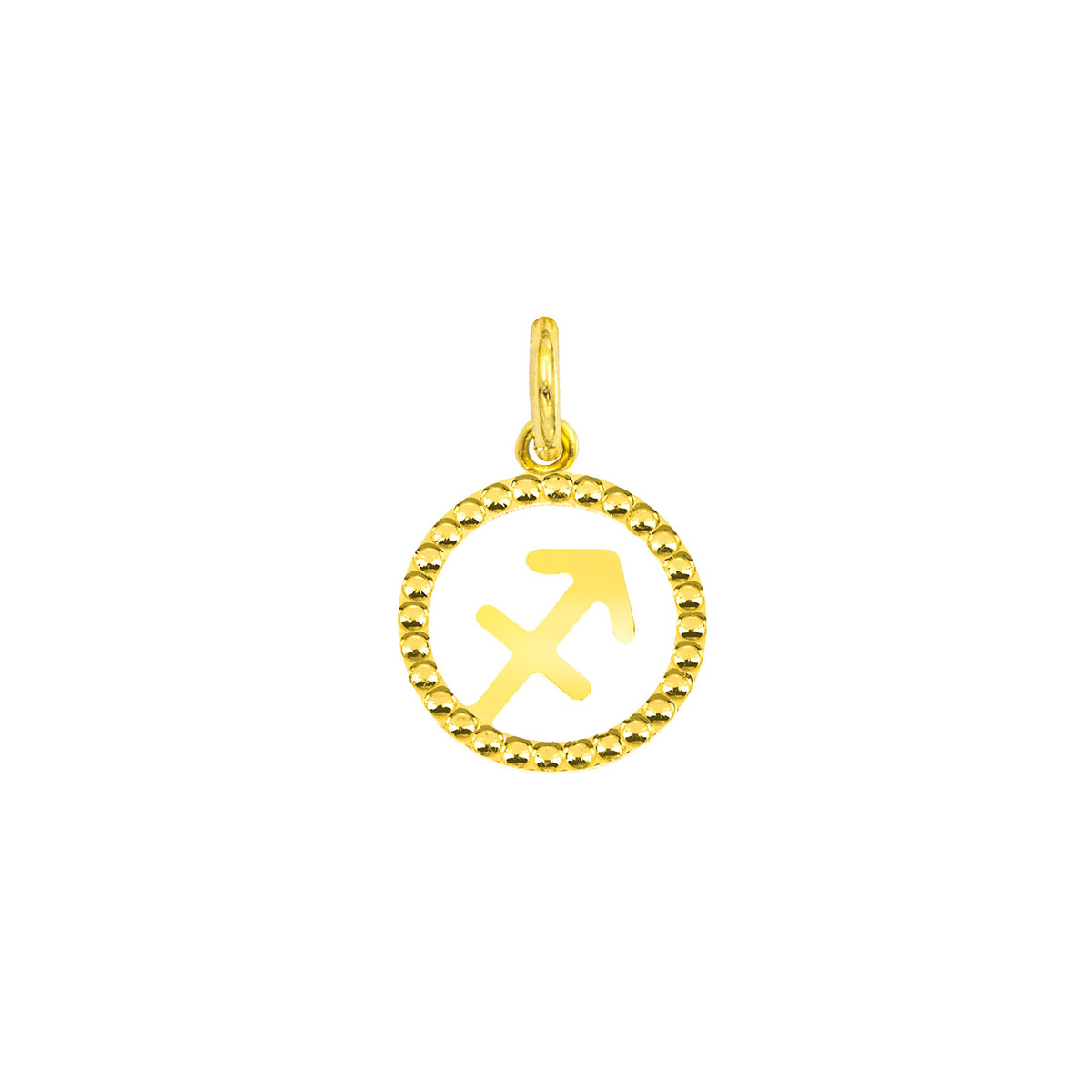 Charm Signo Zodiacal de Oro Sagittario Oro Giallo