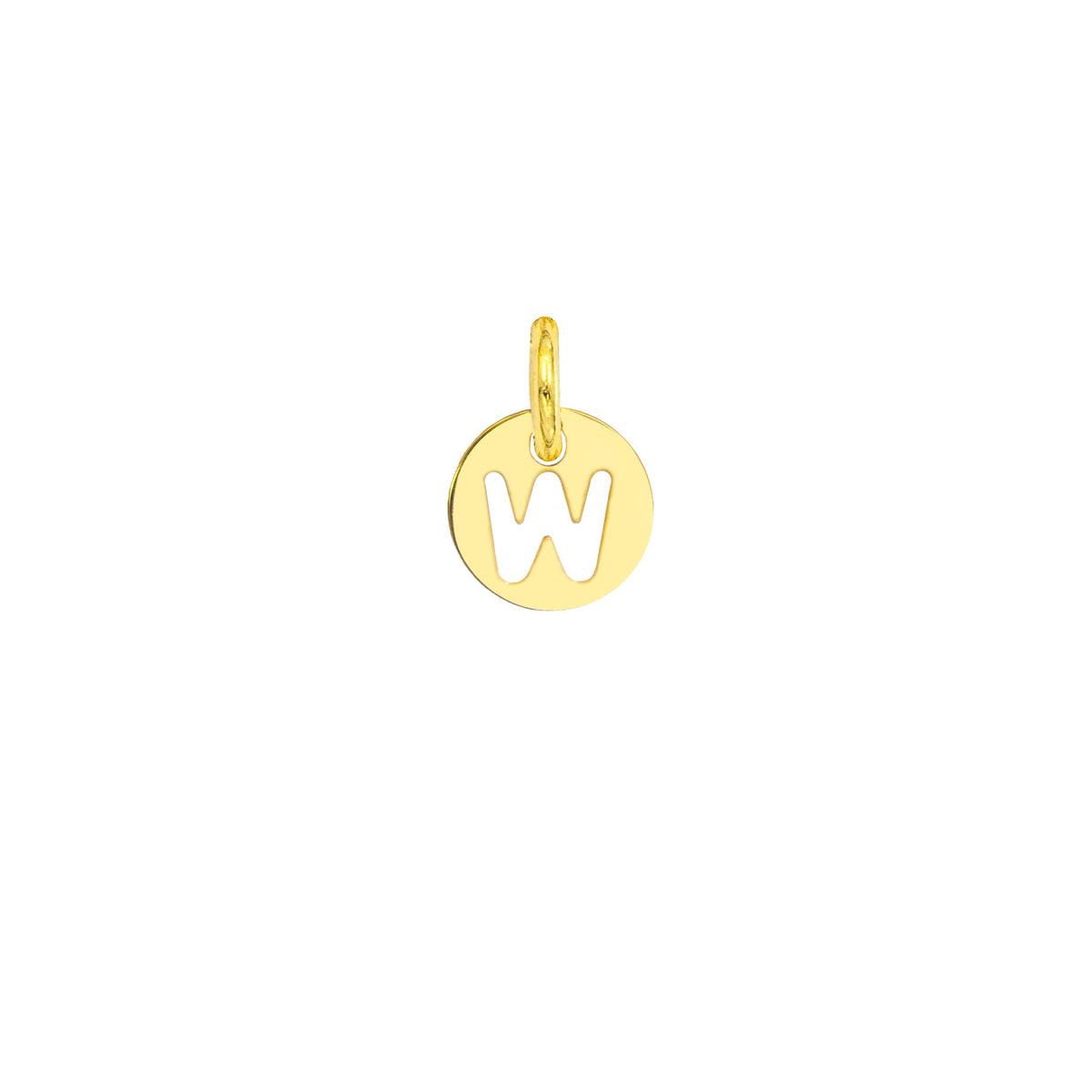 Charm Lettera in Oro – Modello 3 W Oro Giallo
