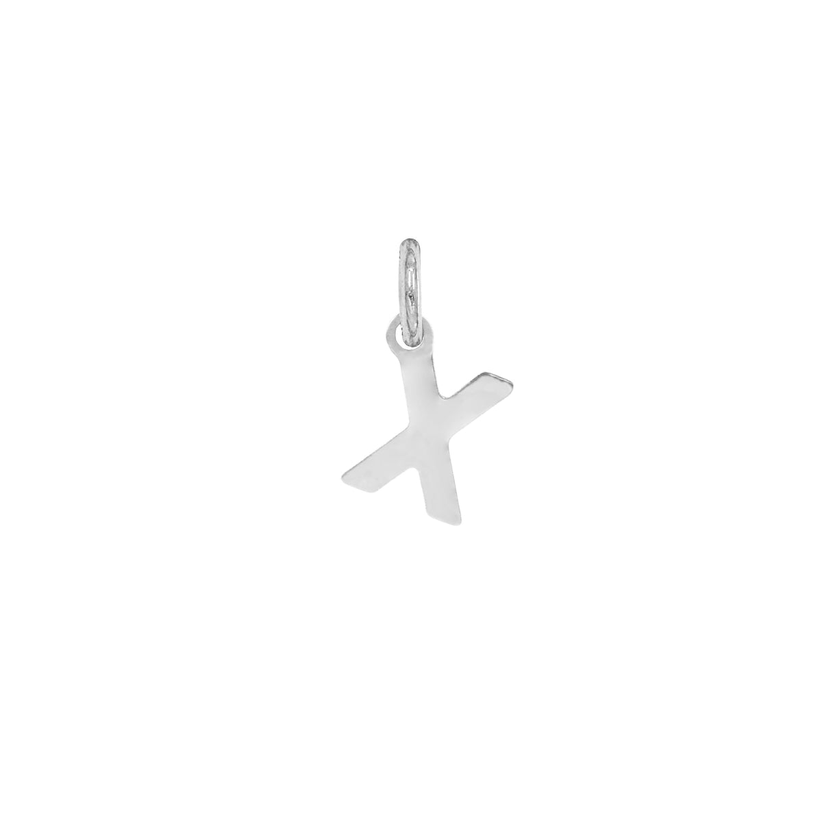Charm Lettera in Oro – Modello 1 X Oro Bianco