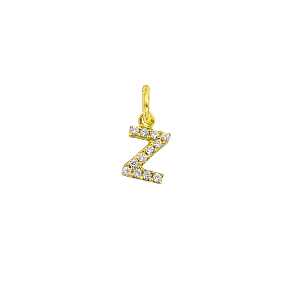 Charm Letra de Oro con Circonitas – Modelo 2 – Modelo 2 Z Oro Giallo