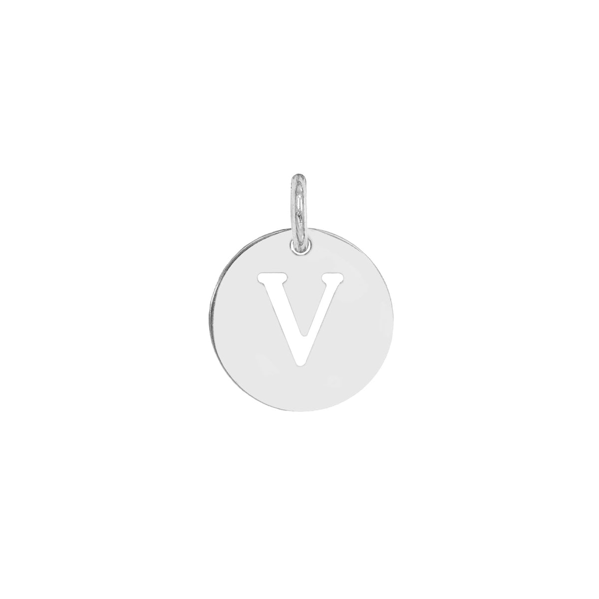 Charm Lettera in Oro – Modello 4 V Oro Bianco