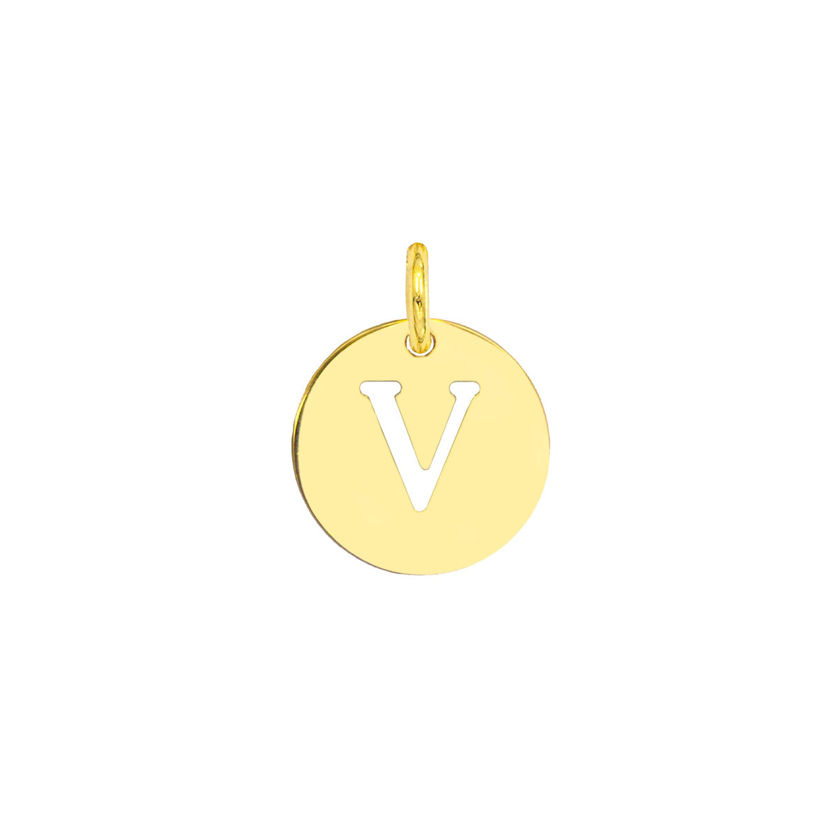 Charm Lettera in Oro – Modello 4 V Oro Giallo