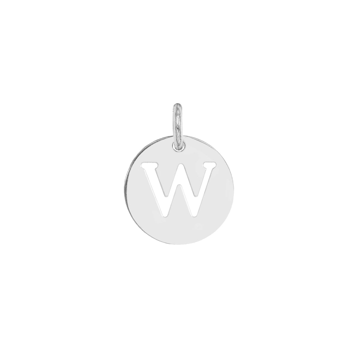 Charm Lettera in Oro – Modello 4 W Oro Bianco