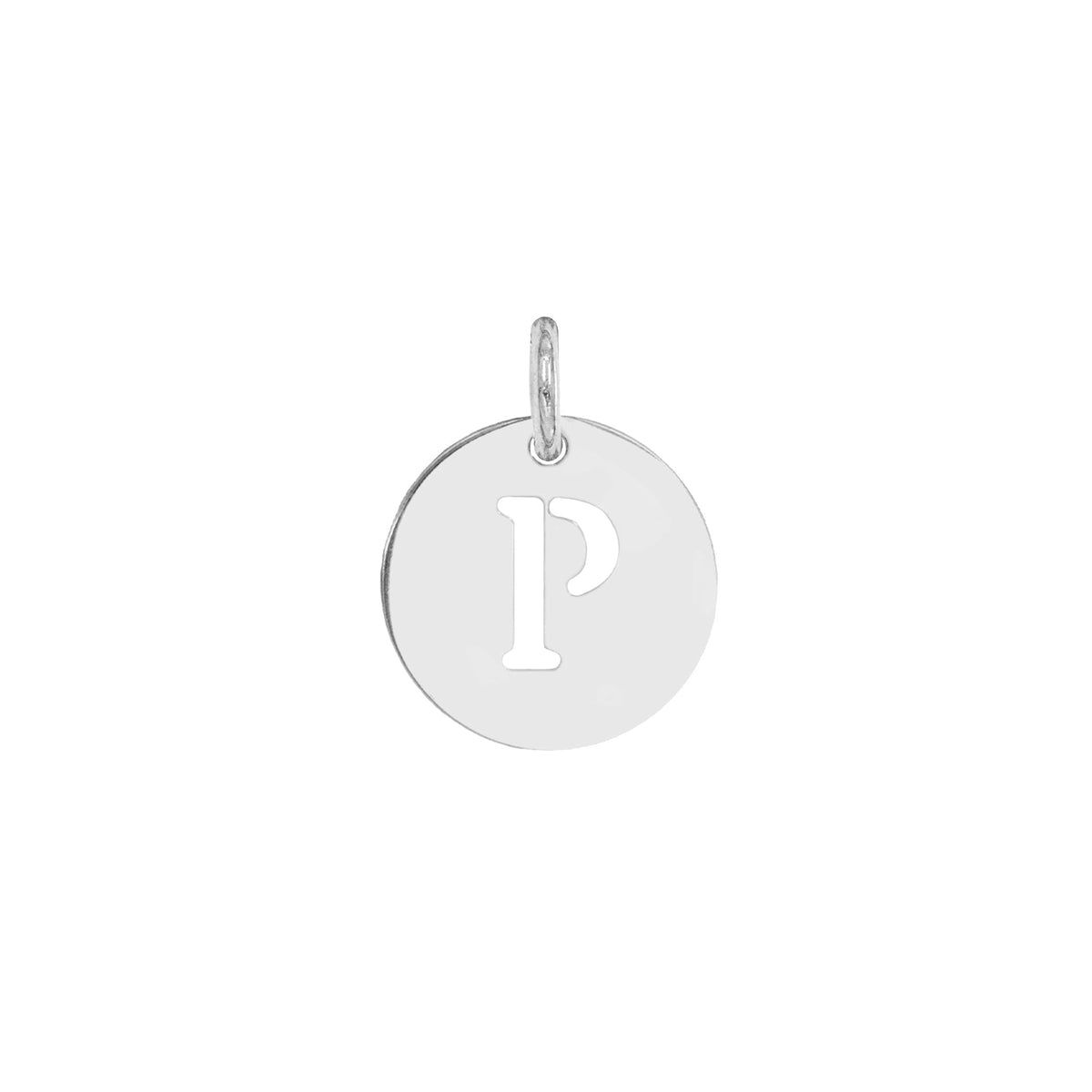 Charm Lettera in Oro – Modello 4 P Oro Bianco