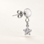 Orecchino Stella in Oro Bianco | Facco Gioielli