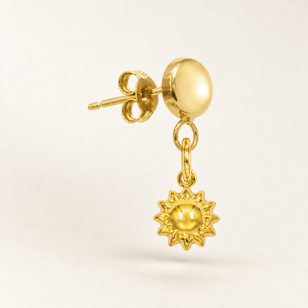 Orecchino Sole in Oro Giallo | Facco Gioielli