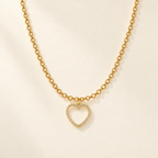 Collana Rolò con Cuore in Oro Giallo | Facco Gioielli
