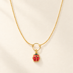 Collana con Ovale e Coccinella in Oro Giallo | Facco Gioielli