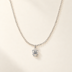 Collana Fancy con Angelo in Oro Bianco | Facco Gioielli