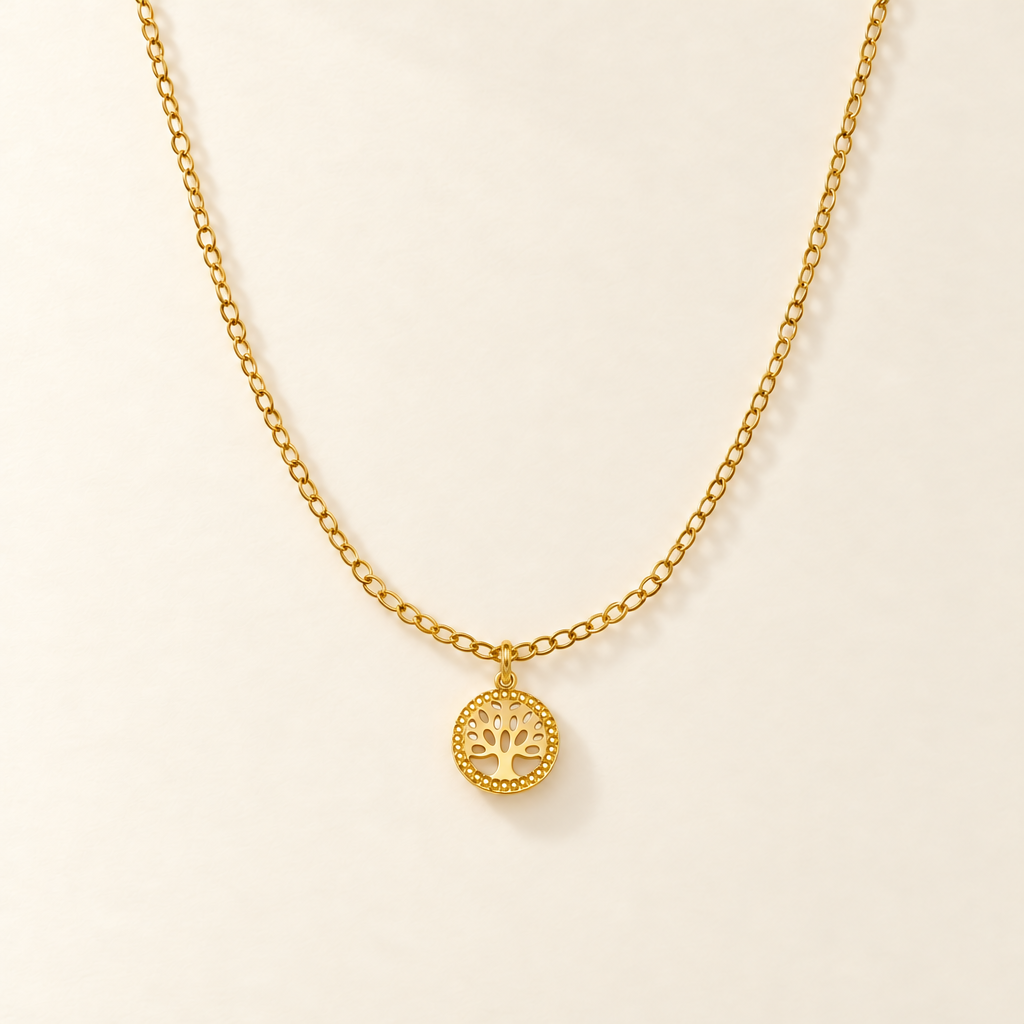 Collana Fancy con Albero della Vita in Oro Giallo | Facco Gioielli