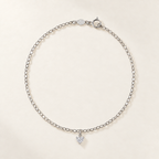 Bracciale Fancy con Cuore in Oro Bianco | Facco Gioielli