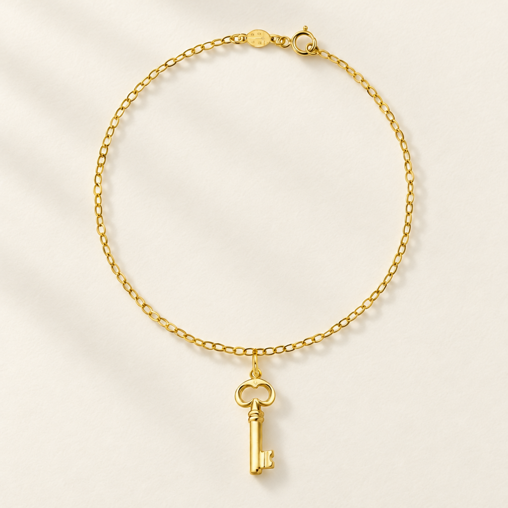 Bracciale Fancy con Chiave in Oro Giallo | Facco Gioielli