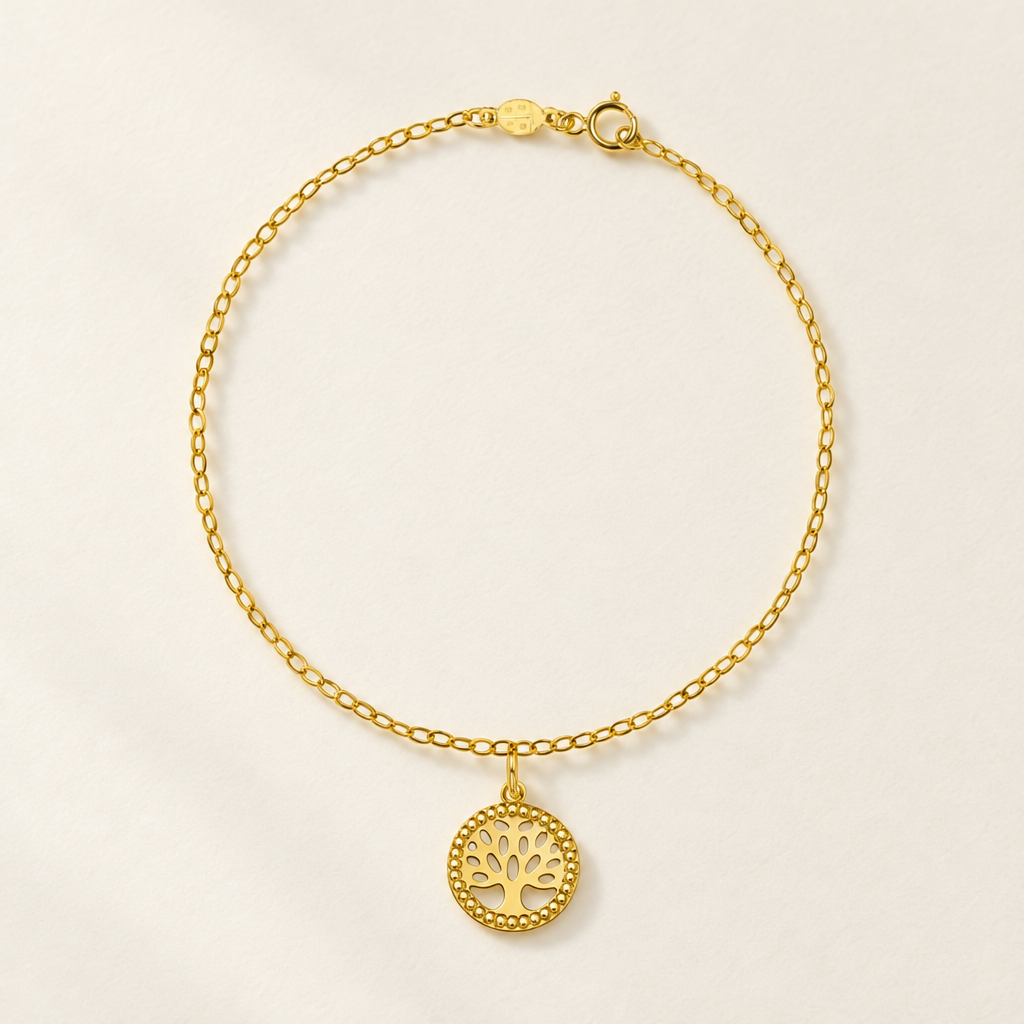 Bracciale Fancy con Albero della Vita in Oro Giallo | Facco Gioielli