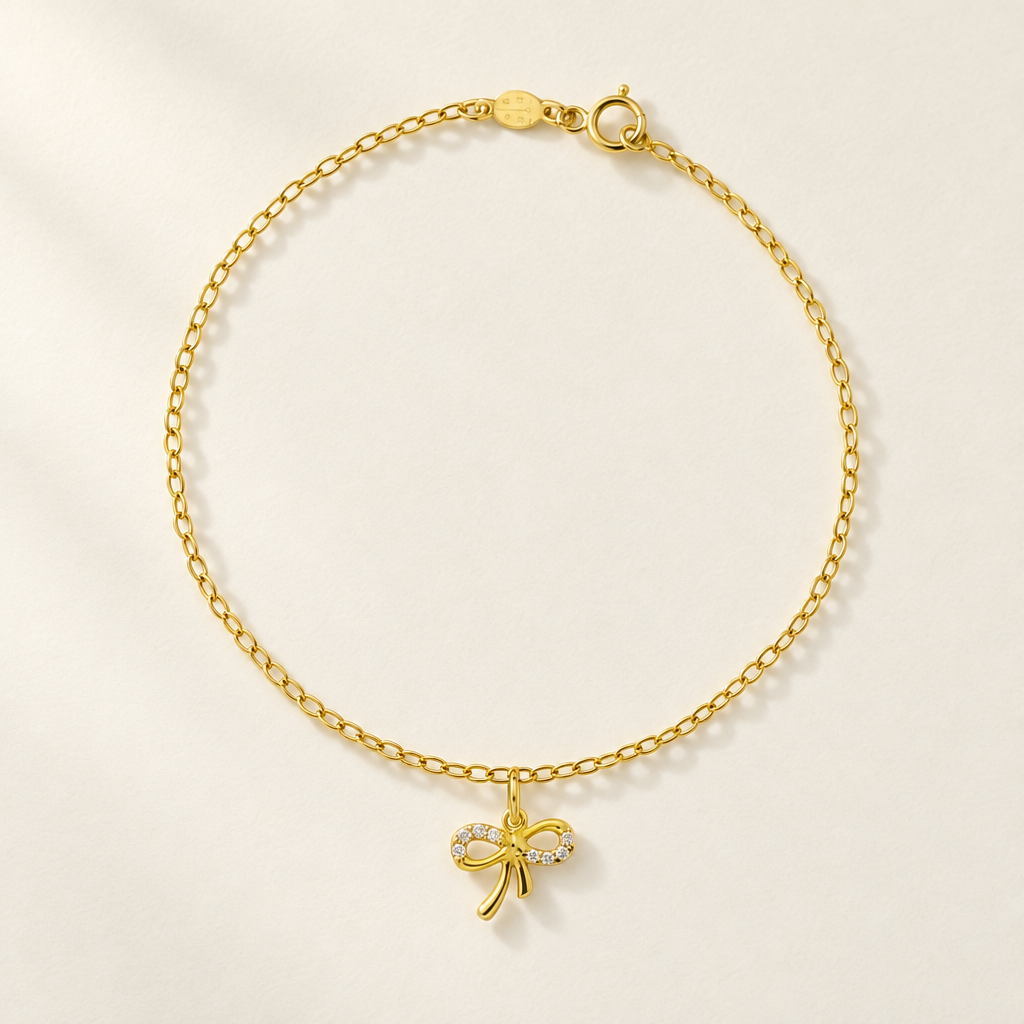 Bracciale Fancy con Fiocco in Oro Giallo | Facco Gioielli