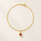 Bracciale Fancy con Rubino in Oro Giallo | Facco Gioielli