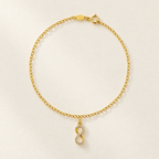 Bracciale Fancy con Infinito in Oro Giallo | Facco Gioielli