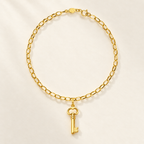 Bracciale Velovale con Chiave in Oro Giallo | Facco Gioielli