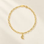 Bracciale Velovale con Luna in Oro Giallo | Facco Gioielli