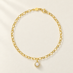 Bracciale Velovale con Perla in Oro Giallo | Facco Gioielli