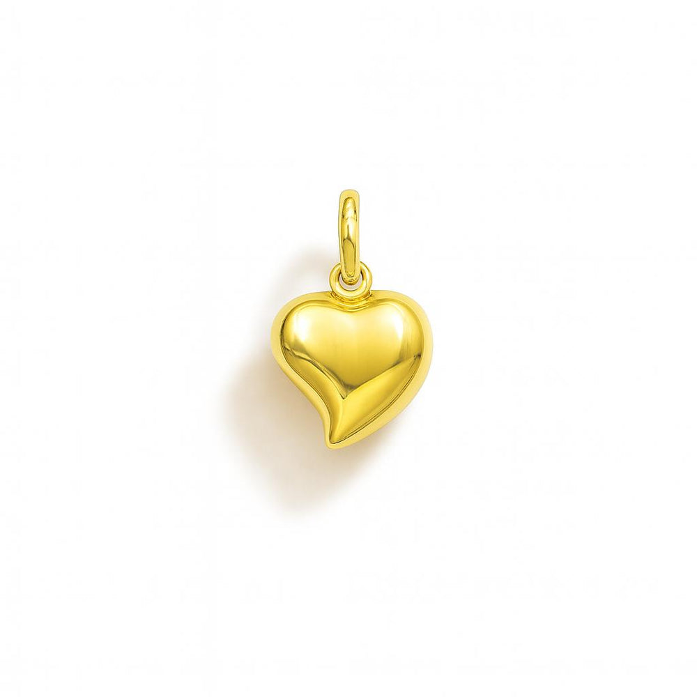 Charm Cuore in Oro Giallo