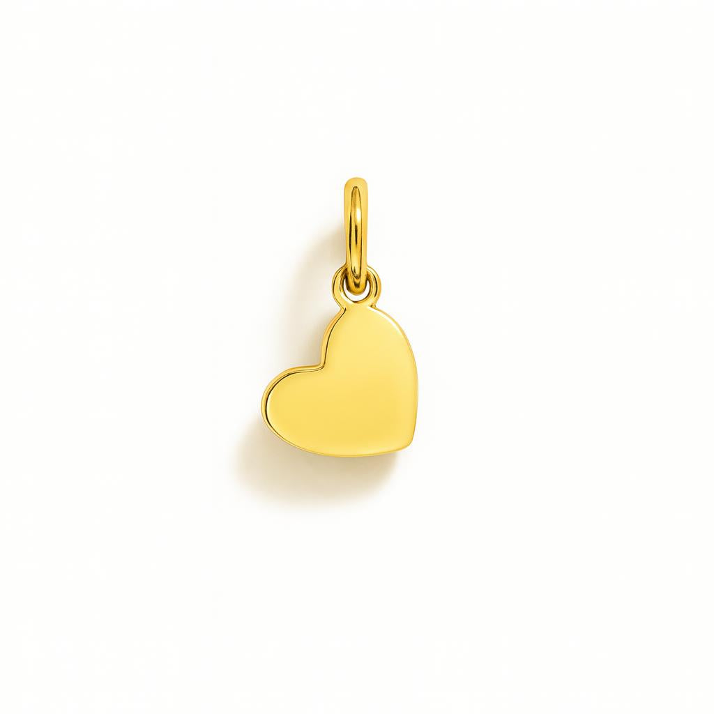 Yellow Gold Heart Charm