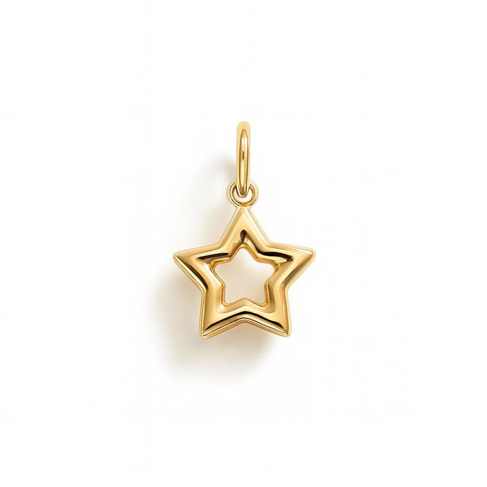 Yellow Gold Star Charm