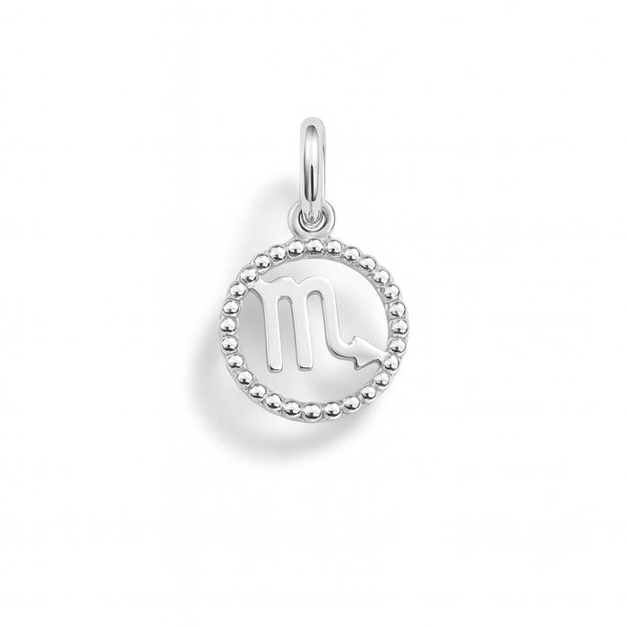 Charm Segno Zodiacale Scorpione in Oro Bianco
