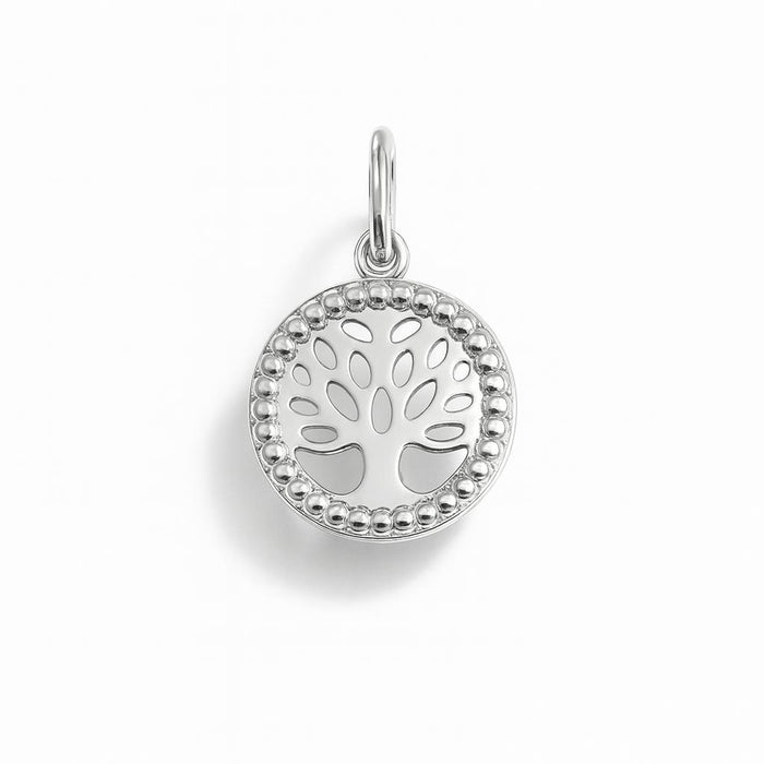 Tree of Life Charm in White Gold