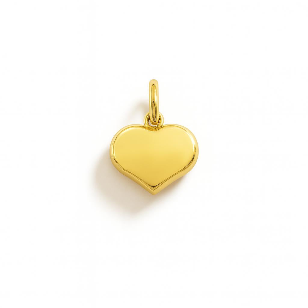 Charm Cuore in Oro Giallo