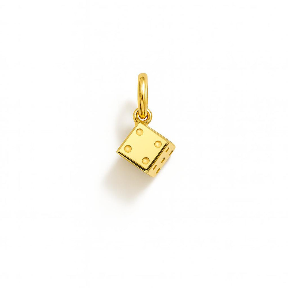 Charm Dado in Oro Giallo
