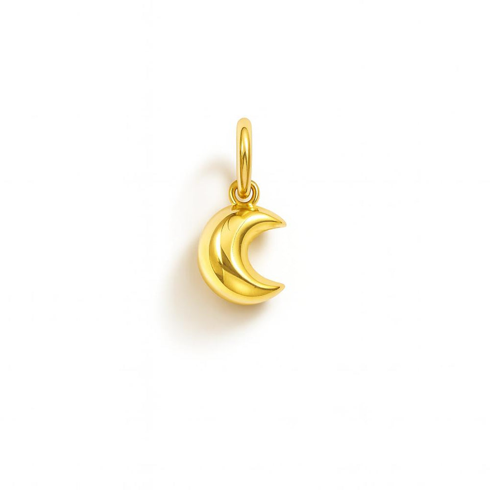 Yellow Gold Moon Charm