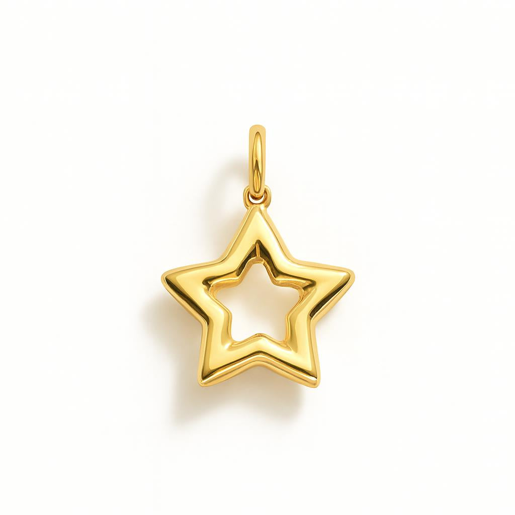 Yellow Gold Star Charm