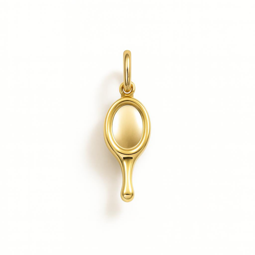 Colgante espejo en oro amarillo