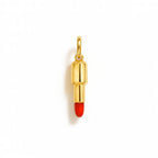 Charm de oro amarillo y esmalte rojo