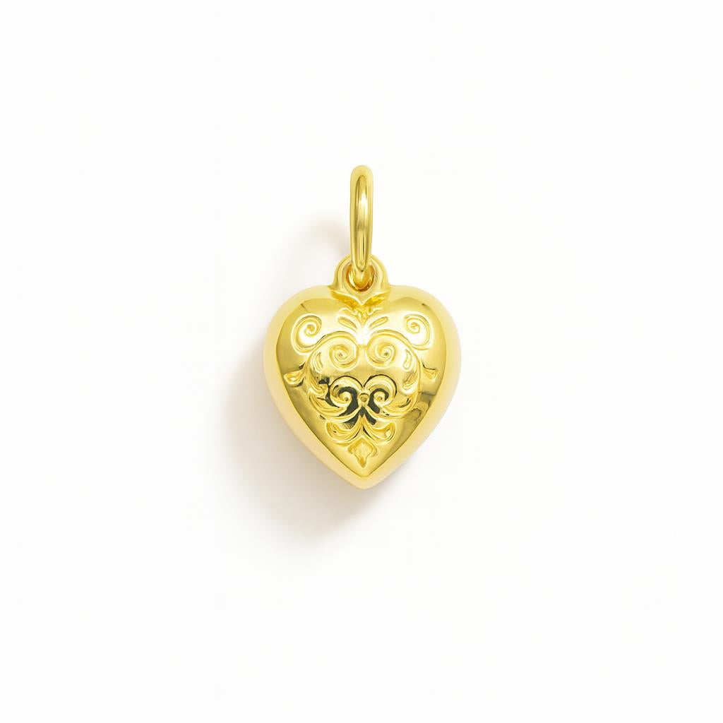Charm Corazón en Oro Amarillo