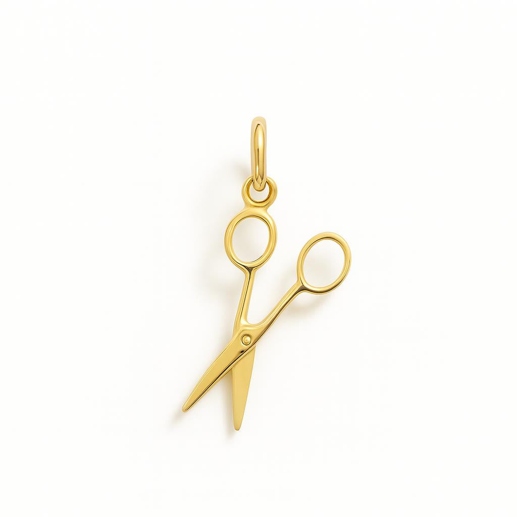 Charm Forbici in Oro Giallo