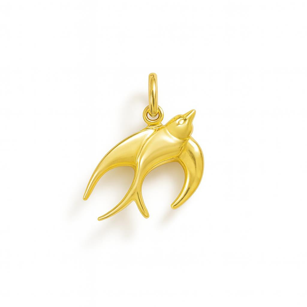 Charm Rondine in Oro Giallo