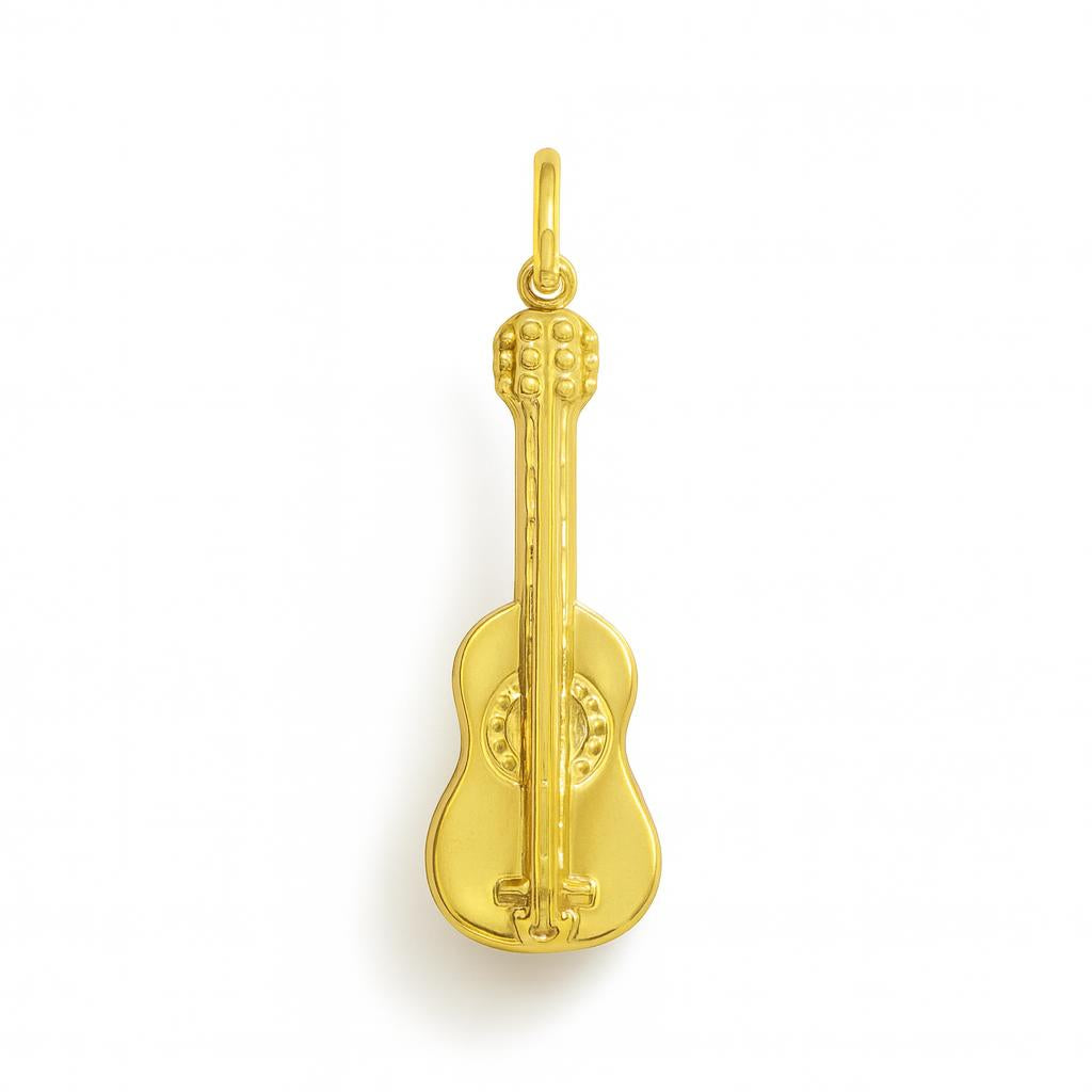 Charm Guitarra en Oro Amarillo