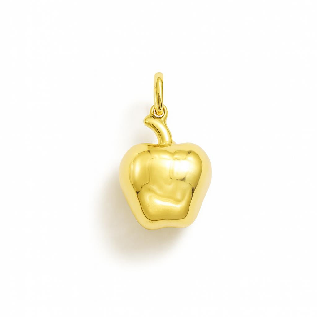 Yellow Gold Apple Charm
