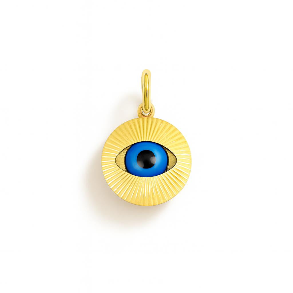 Charm Ojo de Santa Lucía en Oro Amarillo