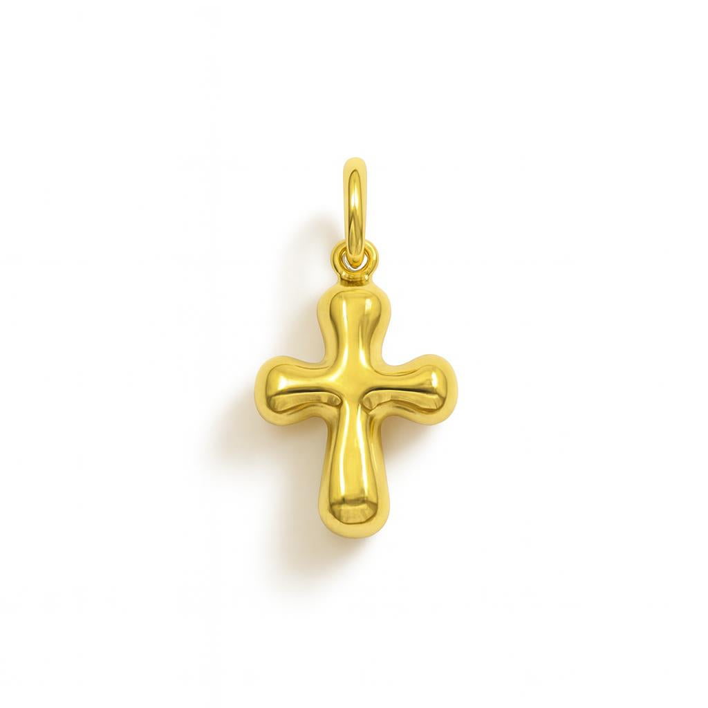 Charm Cruz en Oro Amarillo