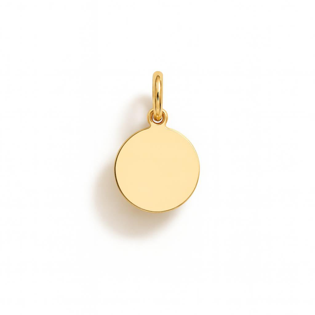 Yellow Gold Hoop Charm